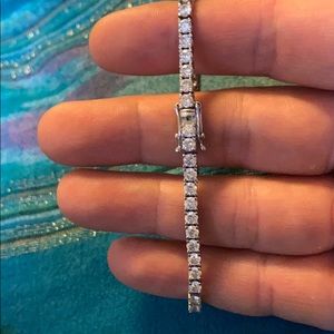 Cubic zirconia tennis bracelet